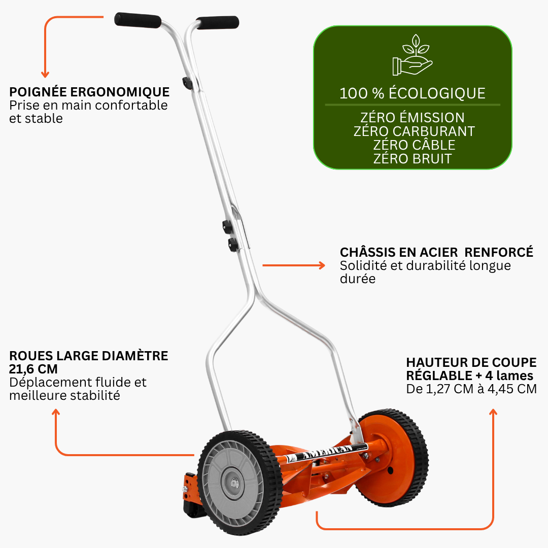 4-blade reel mower