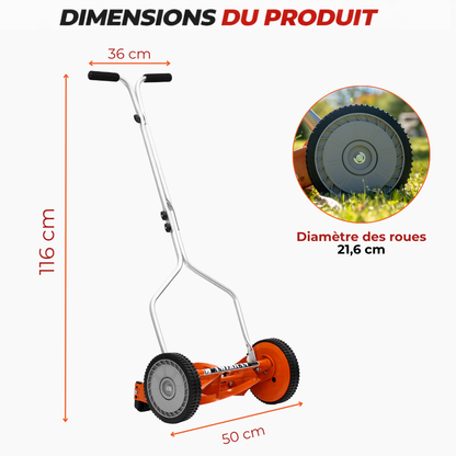 4-blade reel mower