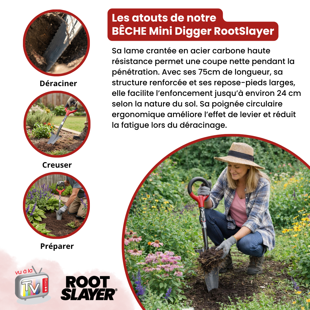 RootSlayer Mini-Digger Spade 