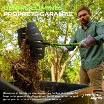 RootSlayer XXL Leaf Rake with Telescopic Handle