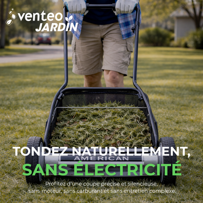 5-blade helical hand lawnmower grass catcher