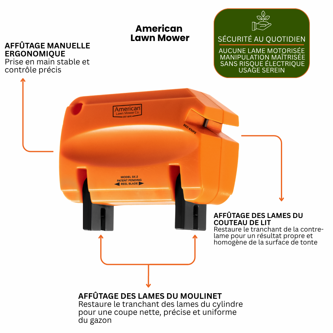 Reel Mower Sharpening Kit | Manual Blade Sharpener
