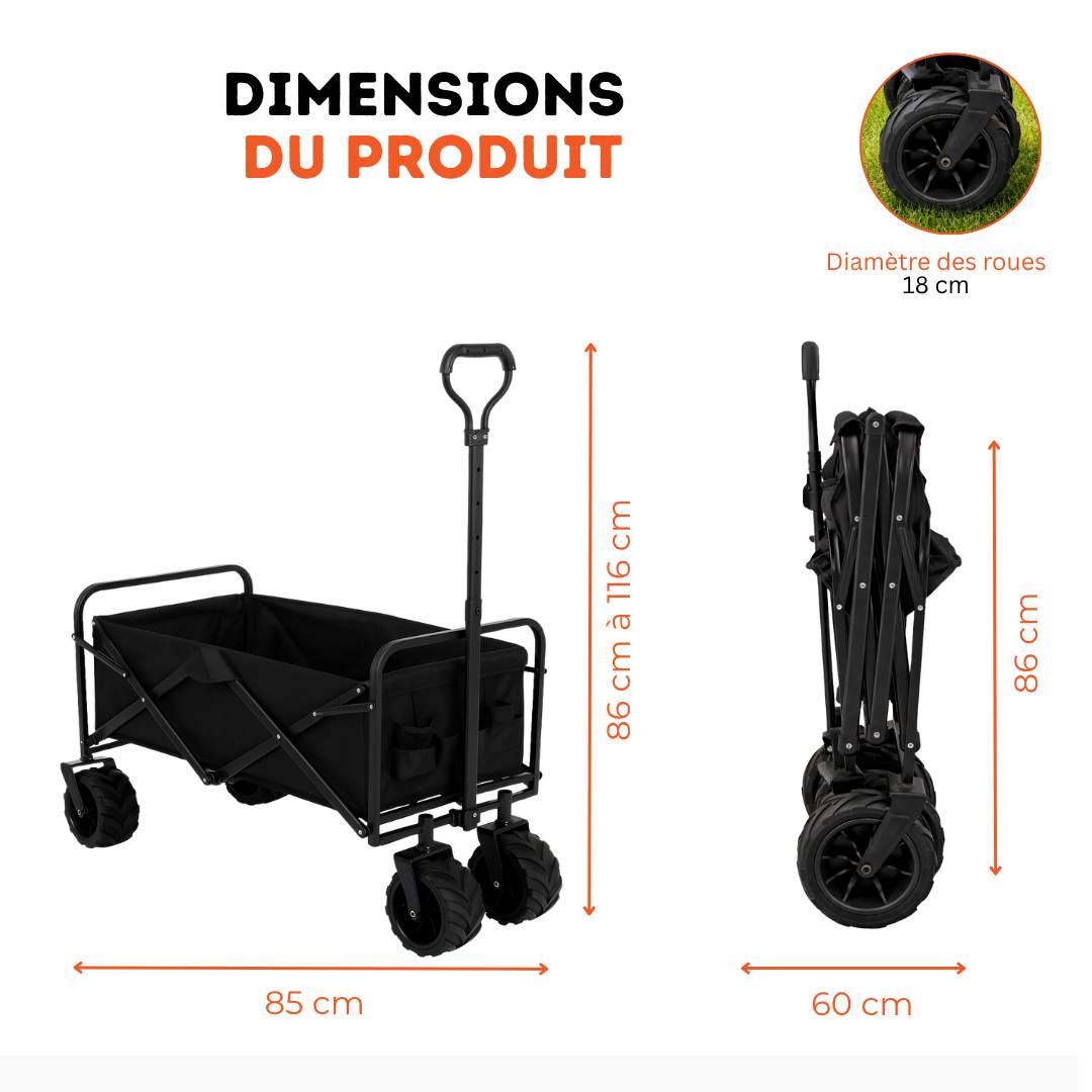 Foldable Shopping Trolley 150 kg